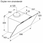 Duvar Tipi Davlumbaz Gri Cam (DVK6J479) - Görsel 7